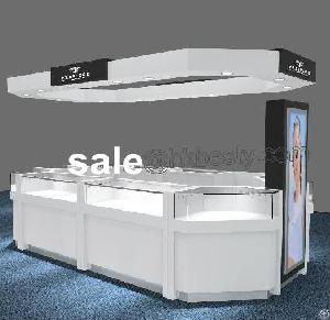 Luxury Store Island Kiosk Display Showcase For Watch / Jewelry / Perfume / Bag
