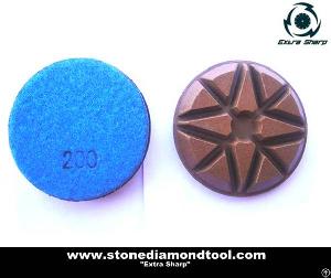 Resin Concrete Polishing Pads On Terrazzo