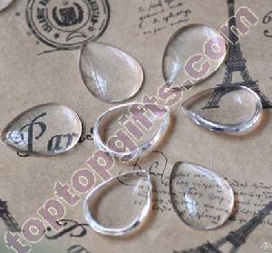 Drop Glass Cabochons Adhesive Stones Drawer Decoration