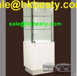 Display Glass Tower For Jewlery Shop