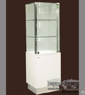 Glass Tower Display Pedestal For Luxury Perfume / Cosmetic / Jewelry Shop