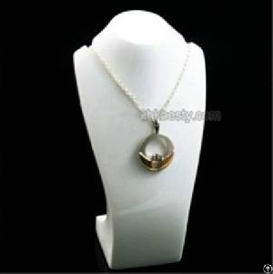 High Quality Pure White Resin Neck Bust And Mannequin For Jewelry