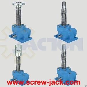 heavy duty screw jack load hold worm gear lift actuator