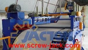 Worm Gear Screw Jack Lifts Are Applications In Cnc Steel Sheet Leveling And Shearing Machine