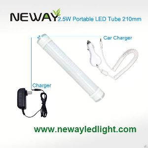 2 5w rechargeable portable led tube 210mm