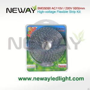 Ac 220v 5050 60lights / M High Voltage Led Flexible Strip Kit