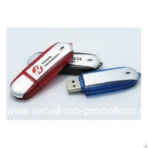 Metal Plastic Usb Stick With Alu Surface