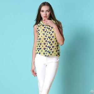 Stylish Style Summer Yellow Blouses