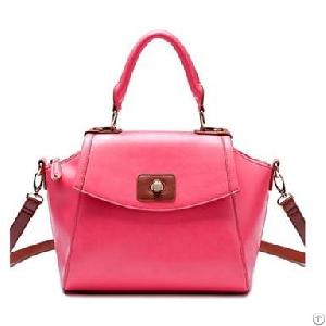 Elegant Western Hot Sale Leather Bags Watermelon Red