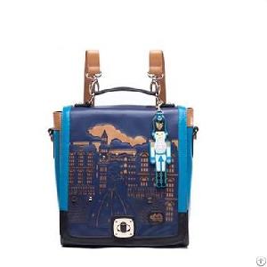 multi bags women blue