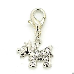 Drill Schnauzer Pendant Dog Charm