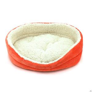 Orange Superfine Bowl Type Dog Bed