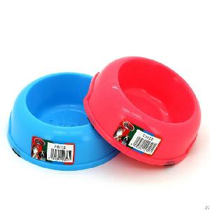 Pet Cat Plastic Bowl Water Food Dish Feeders