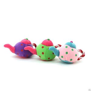 teapot kettle dog plush pet rope toys