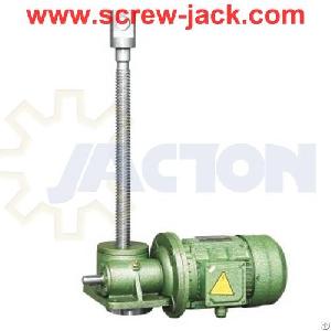 Electric Driven Jack Screw Galvanized Pipe, Motor High Lift Worm Gear Power Screw For Scissor Lifts