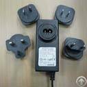 12v2a3a power adapter exchangeable plugs