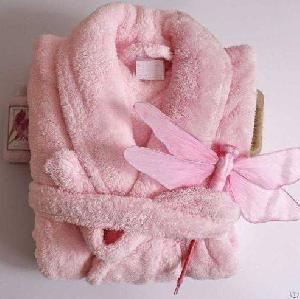 Peignoir Spa Femme En Peluche, Peignoir De Bain En Coral Fleece