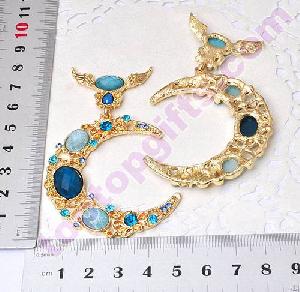 Moon Rhinestone Cabochon Jewelry Iphone4 Decoration