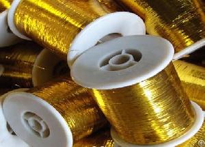 M-type Gold Color 100g Net Bobbin Lurex Yarn