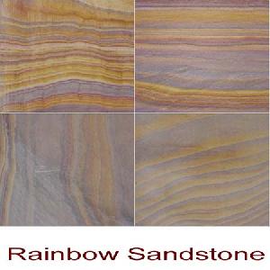 Rainbow Sandstone Natural Tiles