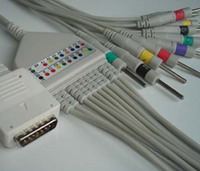 6511 Ekg Cable With 10 Leads For Shanghai Kohden Rsdk010-k014
