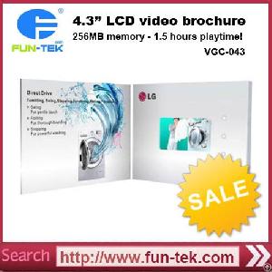 4.3 Inch Video Greeting Card For Business Marketing Promotion Advertising