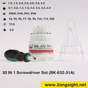 30 In 1 Precision Screwdrivers Set For Consumer Electronics Repair Baku Bk-632-31a