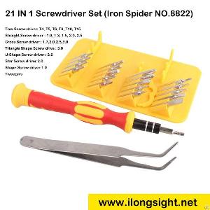 Best Sell Iron Spider 21-in-1 Precision Screwdriver Set For Laptops, Pda, Mobile Phones, Psp