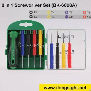 Wholesale 8 In 1 Precision Magnetic T3 T4 T5 T6 T7 2.0 1.5 Screwdriver Set Bk-6008a