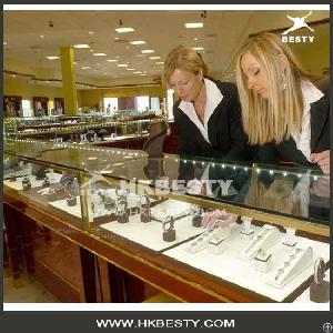 jewelry glass display showcase case