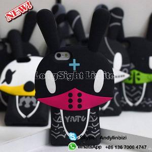 New Design 3d Rabbit Silicone Cases Cover For Iphone 5 5s