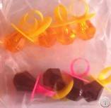 Colorful Diamond Ring Pops Candy With Various Fruit Flavors