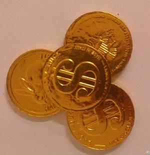 dollar milka chocolate coin