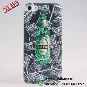 Relief Stripe Style Protective Plastic Back Case For Iphone 5 / 5s