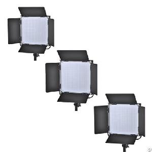 Super Deal 660 Led Bi-color Studio Panel 3-light Kit With Built-in Dimmer