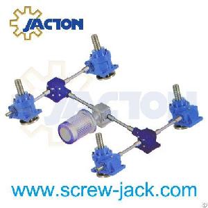 Russia, Netherland Synchronized Worm Gear Screw Jack Lifting System, Lifting Platform, Lift Table