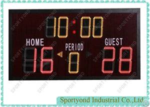 futsal led electronic football score board indoor outdoor
