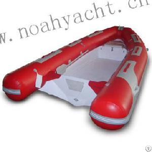 Ce Pvc Hypalon Rigid Inflatable Boat With Front Seat Locker Rib China