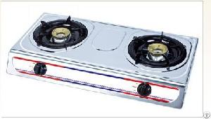 Two Burner Stainless Steel Body Gas Stove