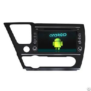 China In Car Dvd System For Honda 2014 Civic, With Android System Gps Navigation Wifi 3g Radio Swc