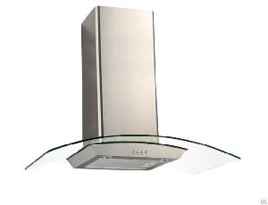 90cm Range Hood Stainless Steel Body With Tempered Glass