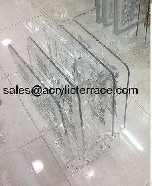 perspex acrylic folding table 4pcs middle east pattern