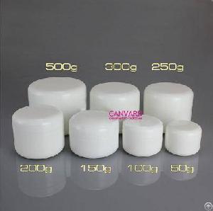 50g, 100g, 150g, 200g, 250g, 300g, 500g Empty Plastic Cream Jar