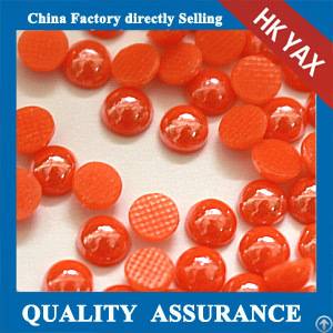 D0927 China Wholesale New Arrival Hot Fix Half Round Ceramic Pearl