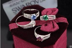swarovski crystal rings