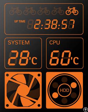 Cpu Temperature Monitor With Lcd For Computer Case