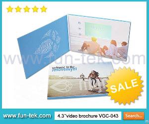 Attractive Lcd Video Commerial Brochure Vgc-043b For New Products Lauch And Sales Program