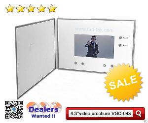 customized promotional lcd 4 3 video catalogue brochure vgc 043