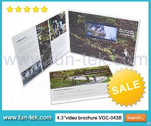 Video Brochure Maker Recommends 4.3 Inch Lcd Screen Card A5 Landscape 256mb Multi Buttons Vgc-043b