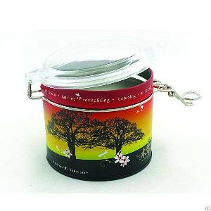 Hot Sell Airtight Round Tea Tin Box